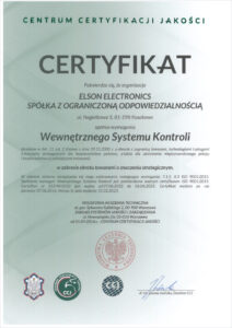 Certyfikat WSK-elson